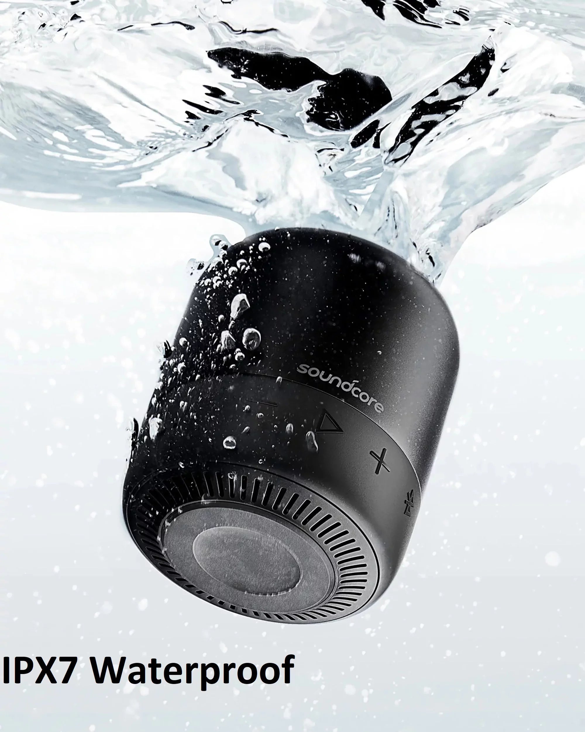 Soundcore by Anker- Mini 2 Portable Speaker |  Waterproof | 15-Hour Playtime | Black |