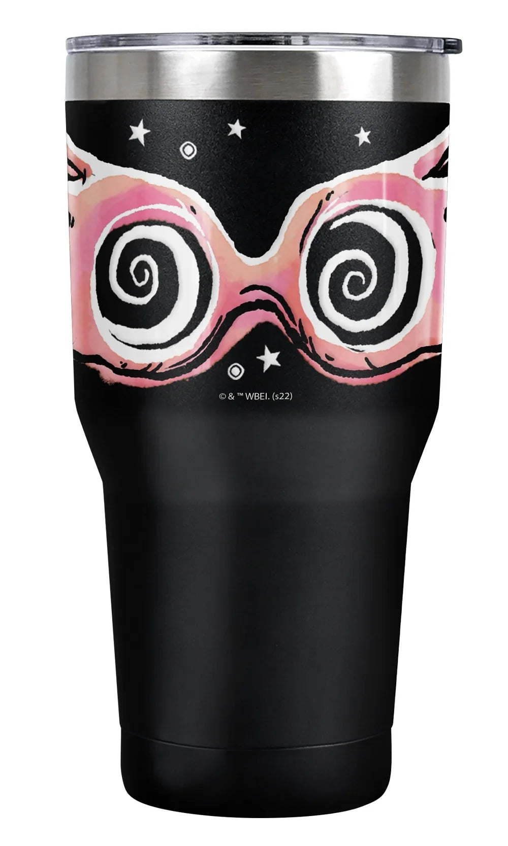Harry Potter And The Deathly Hallows Part 2 Official Luna Lovegood Spectrespecs Quote 30 oz Travel Tumbler, Stainless Steel, Vacuum Insulated with Leak Resistant Slide-Lock Lid