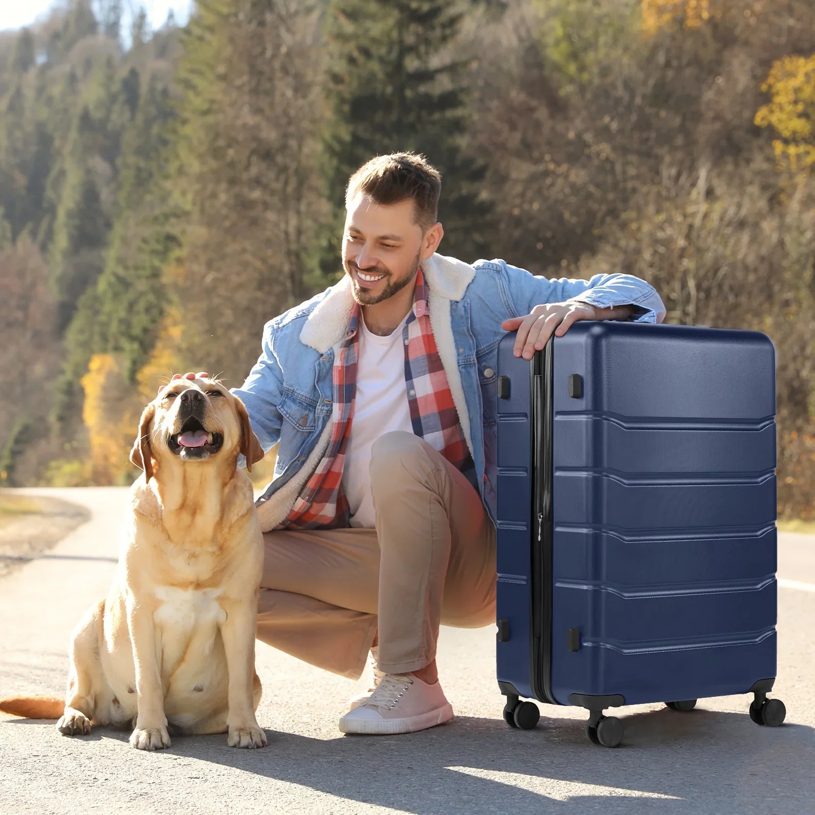 Lightweight Carry-On Trolley Suitcase –  Lock, Durable Double Spinner Wheels – Secure & Convenient Travel Case for Jetsetters