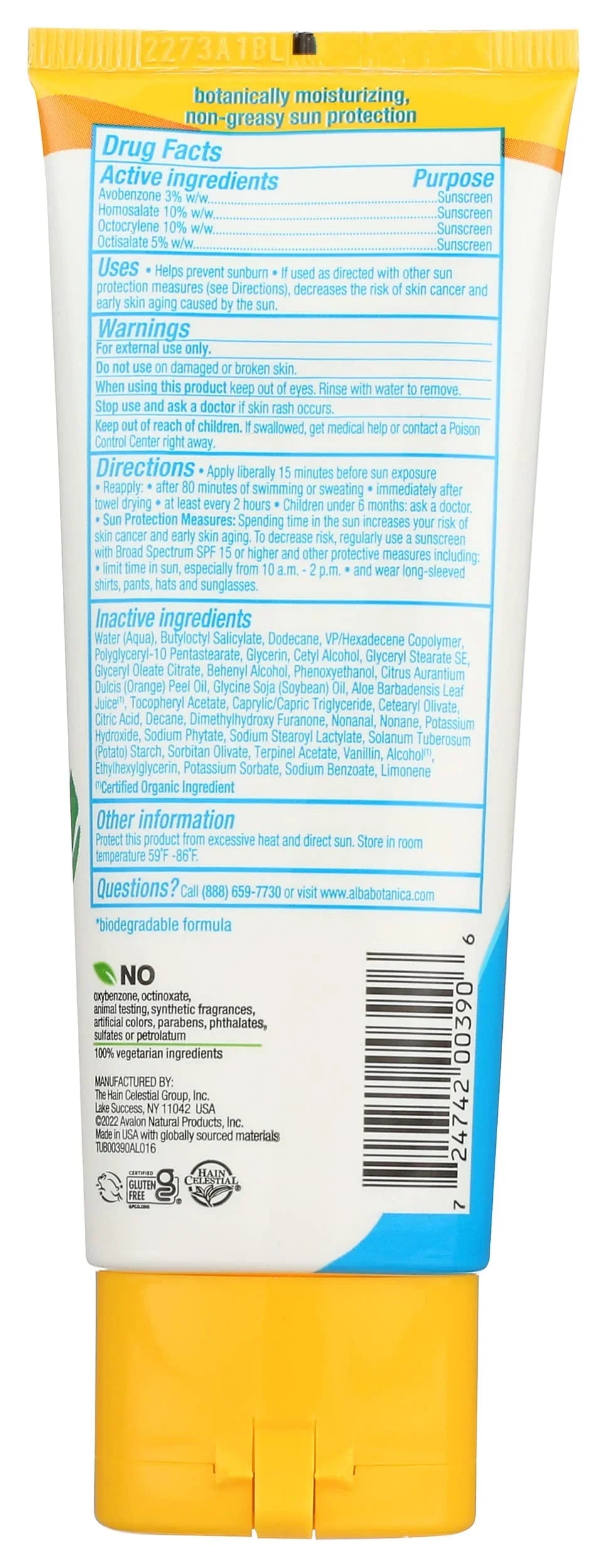 Alba Botanica Sunscreen Lotion, Sport,  45, Fragrance Free, 4 Oz (Packaging May Vary)
