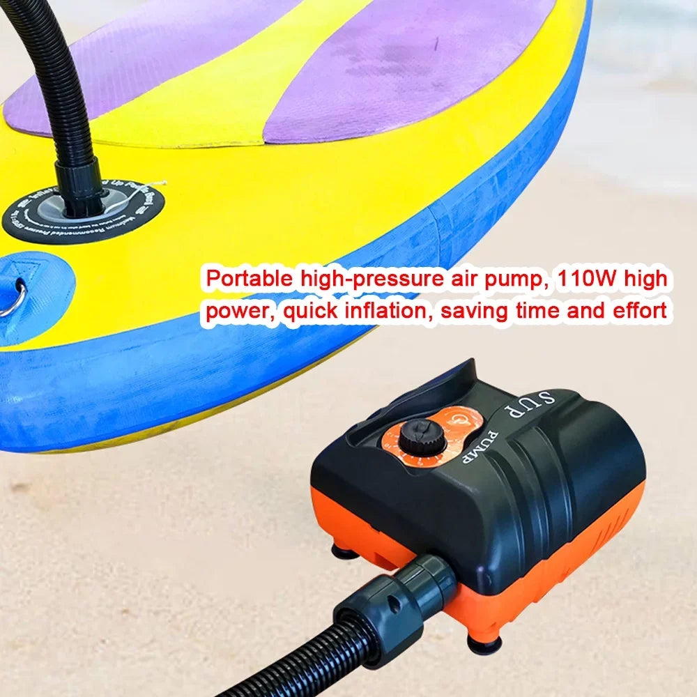 Tomshoo Intelligent Electric Air Pump for Paddle Board Inflatable Pool Boat, 16PSI High Pressure Compressor