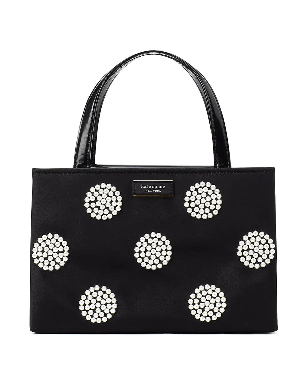 Sam Icon Pearl Embellished Nylon Small Tote