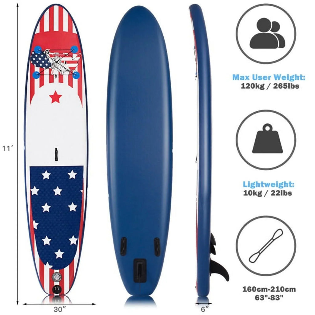 Premium Inflatable Stand Up Paddle Board - Comes with a carry backpack for transportation - 24.0 - Disshield ultimate stability and versatility on the water!