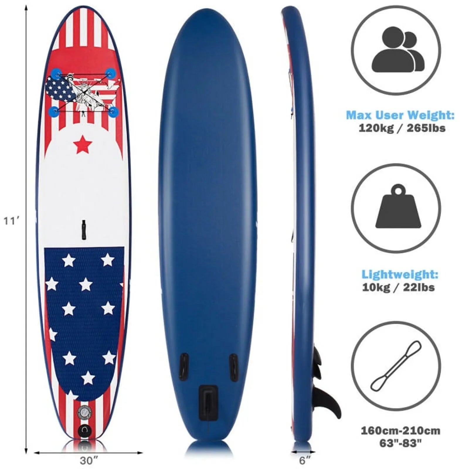 Premium Inflatable Stand Up Paddle Board - Comes with a carry backpack for transportation - 24.0 - Disshield ultimate stability and versatility on the water!