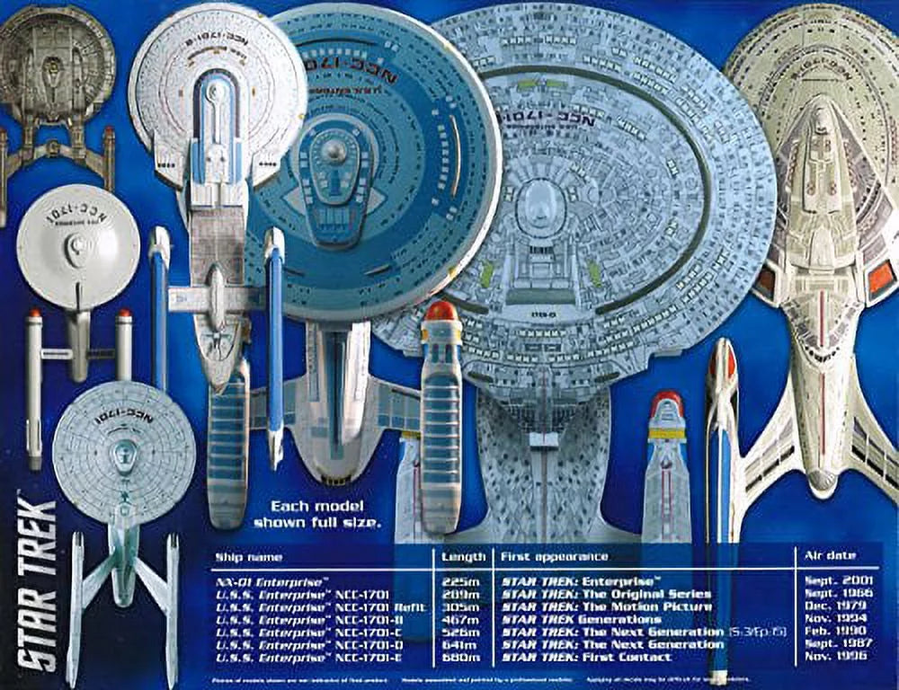 1/2500 Star Trek  Enterprise Box Set Snap  Plastic Models Space