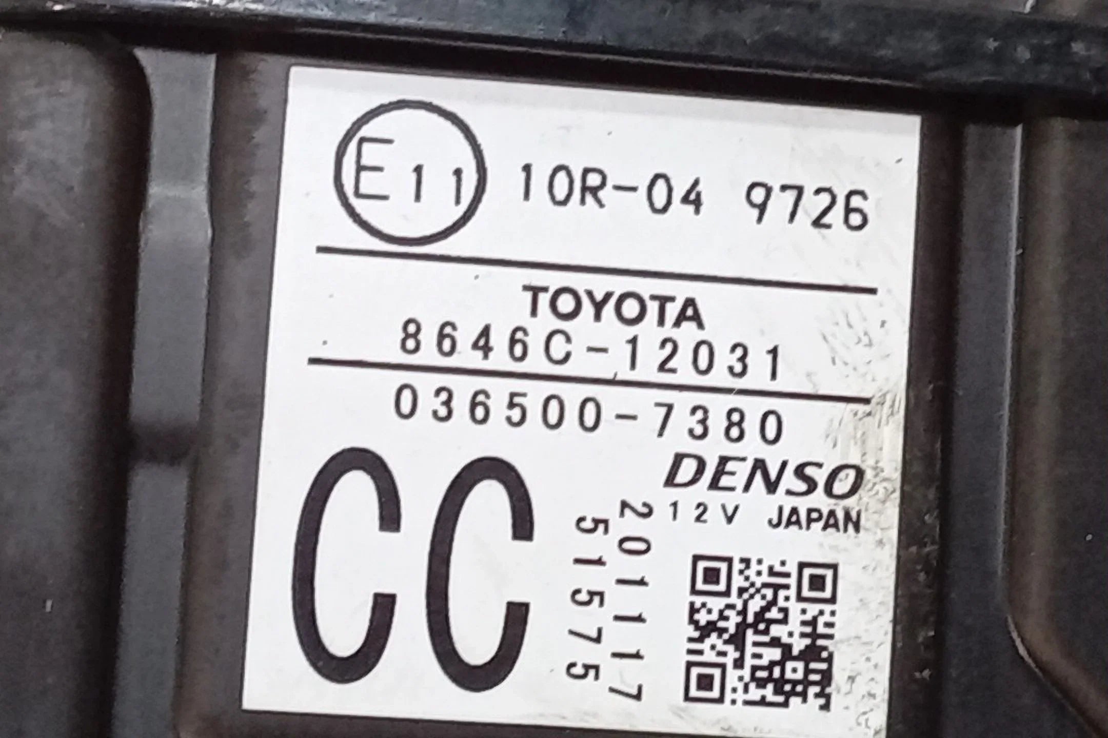 Pre-Owned 2021 Toyota Corolla Front Windshield Lane Departure Camera 8646C12031  (Good)