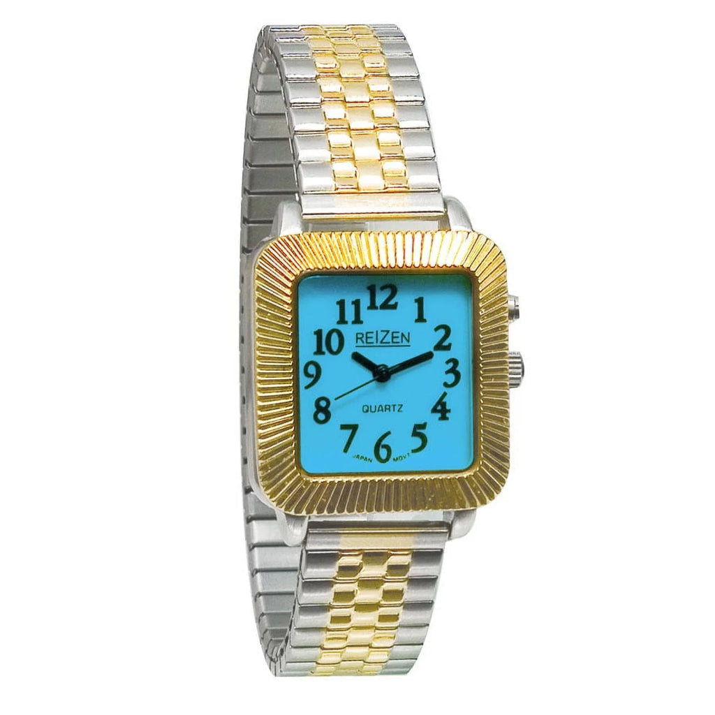 Unisex Glow-in-the-Dark Watch - Square Face with Expansion Band
