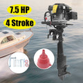 Miumaeov 4 Stroke 7.5HP Heavy Duty Outboard Motor 196CC Trolling Boat Engine Motor -a-s-o-l-i-n-e Outboard Motor for Fishing Aquaculture Outdoor Adventure Boat