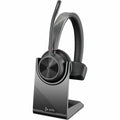 Poly Voyager 4310 Microsoft Teams Certified - Headset with Charge Stand - Microsoft Teams Certification - Siri, Google Assistant - Mono - Wireless - Bluetooth - 298.6 ft - 20 Hz - 20 kHz - Over...