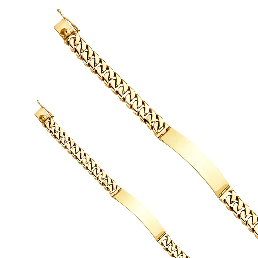 14k Yellow Gold Miami Cuban Link  Bracelet - 8.5" | Elegant 14KY Gold Chain Bracelets for Men and Women | Weight 41.3 Grams | Men’s Jewelry for Gift