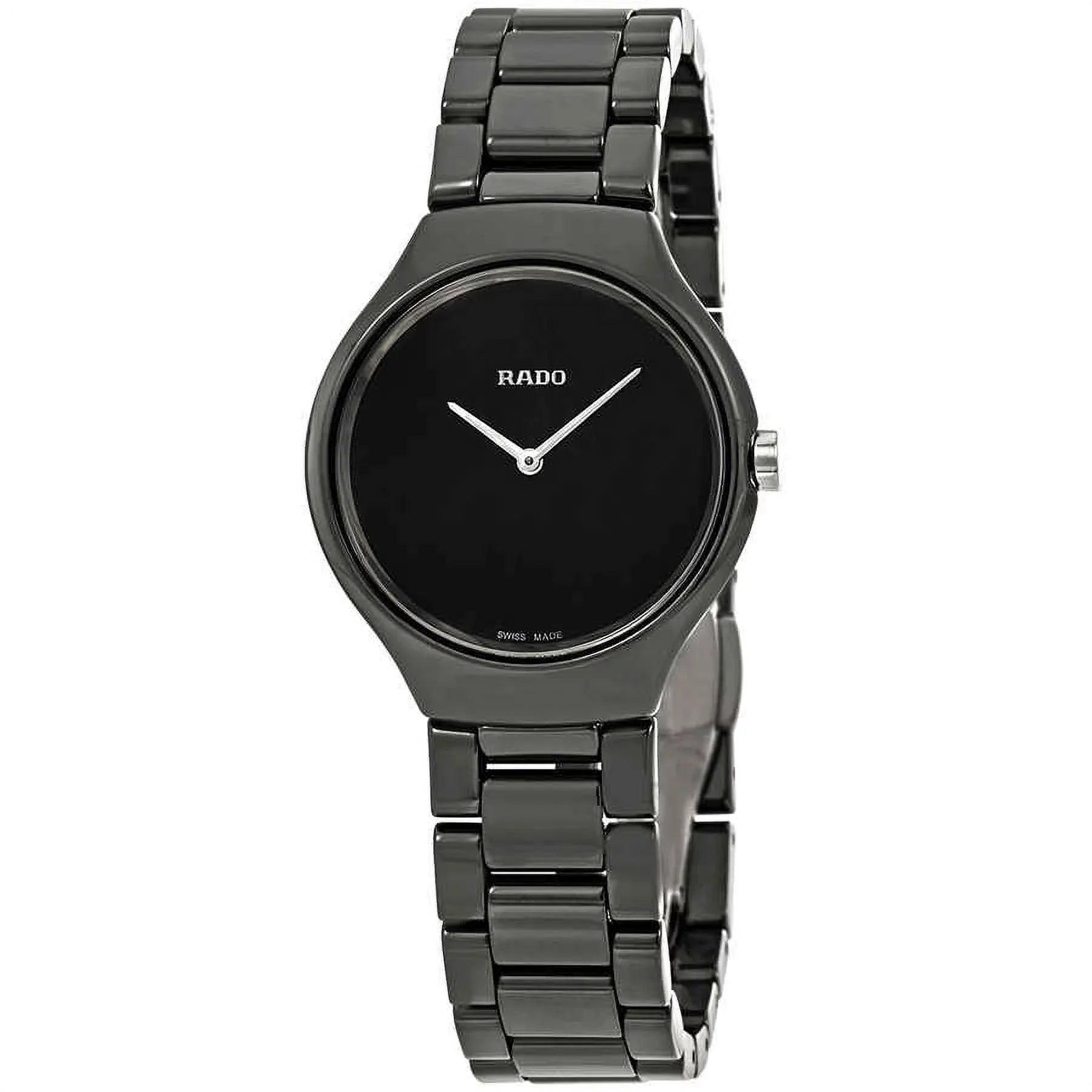 Rado True Thinline Black Dial Ladies Watch