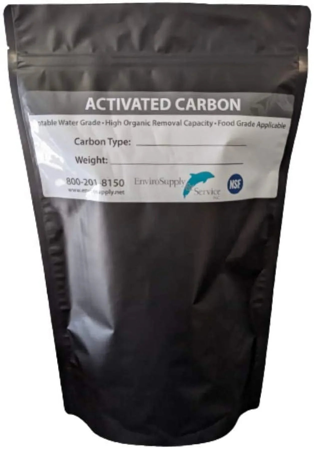 EnviroSupply 12x40 Ultra Pure Prewashed Virgin Coconut Shell Activated Carbon (Water Filtration, Aquarium Cleaning Charcoal) - Resealable 27.5 Pound Bag