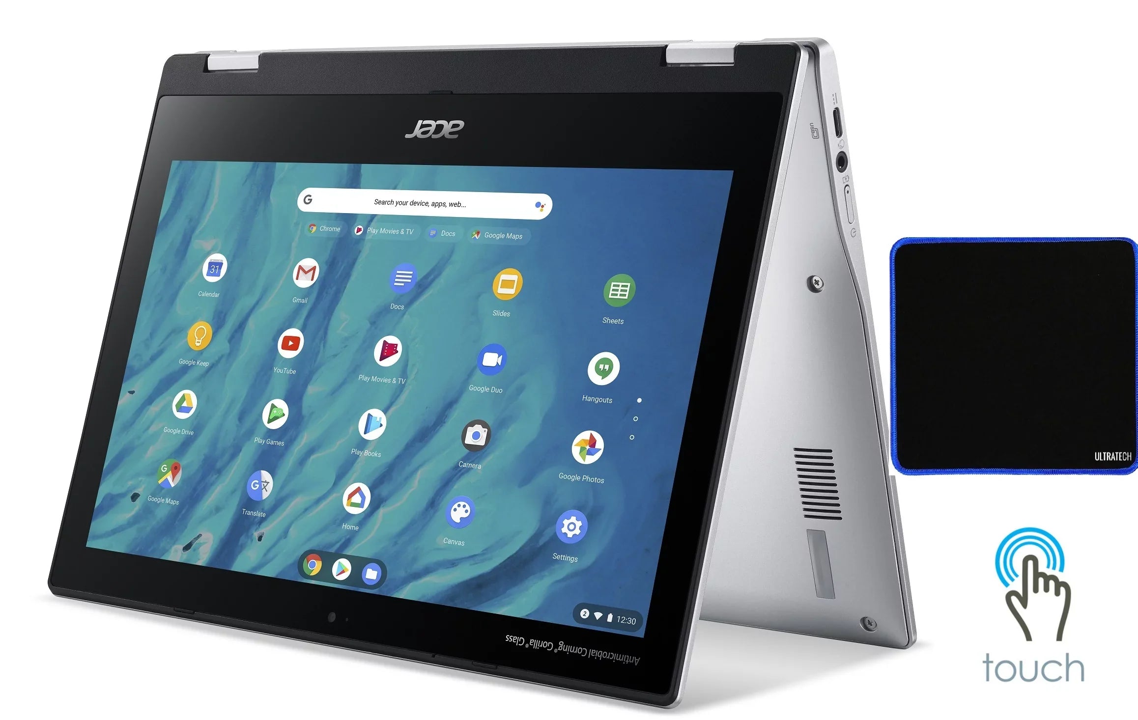 2023 Acer 11.6" Lightweight  Touch-Screen Chromebook MediaTek  8-Core Processor, 4GB  , 32GB , WiFi, Chrome  with UltraTech Mouse Pad Bundled - Nextday Shipping Available.