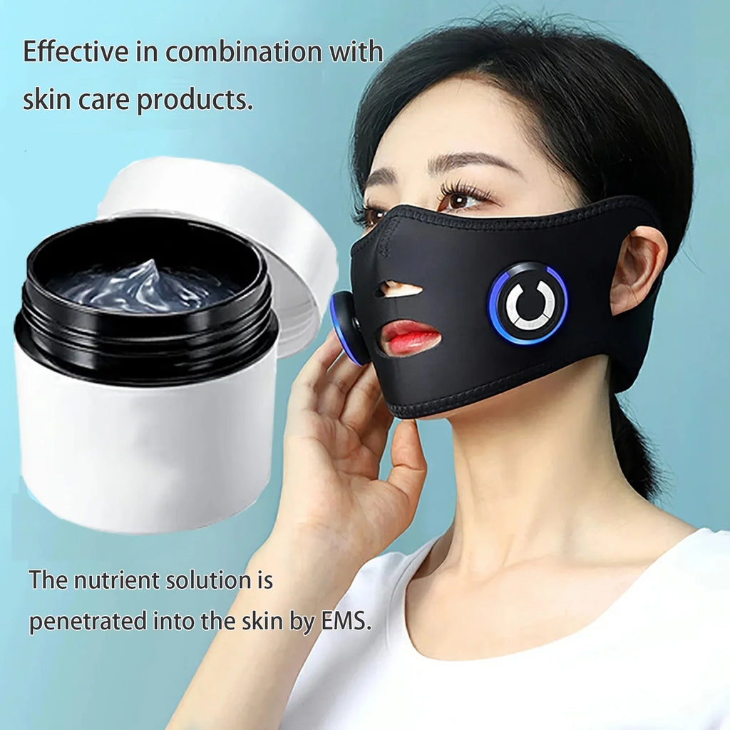Micro-current Facial Device,  Face Mask, Electric Thin Face Massager, Facial Lifting Silicon Mask