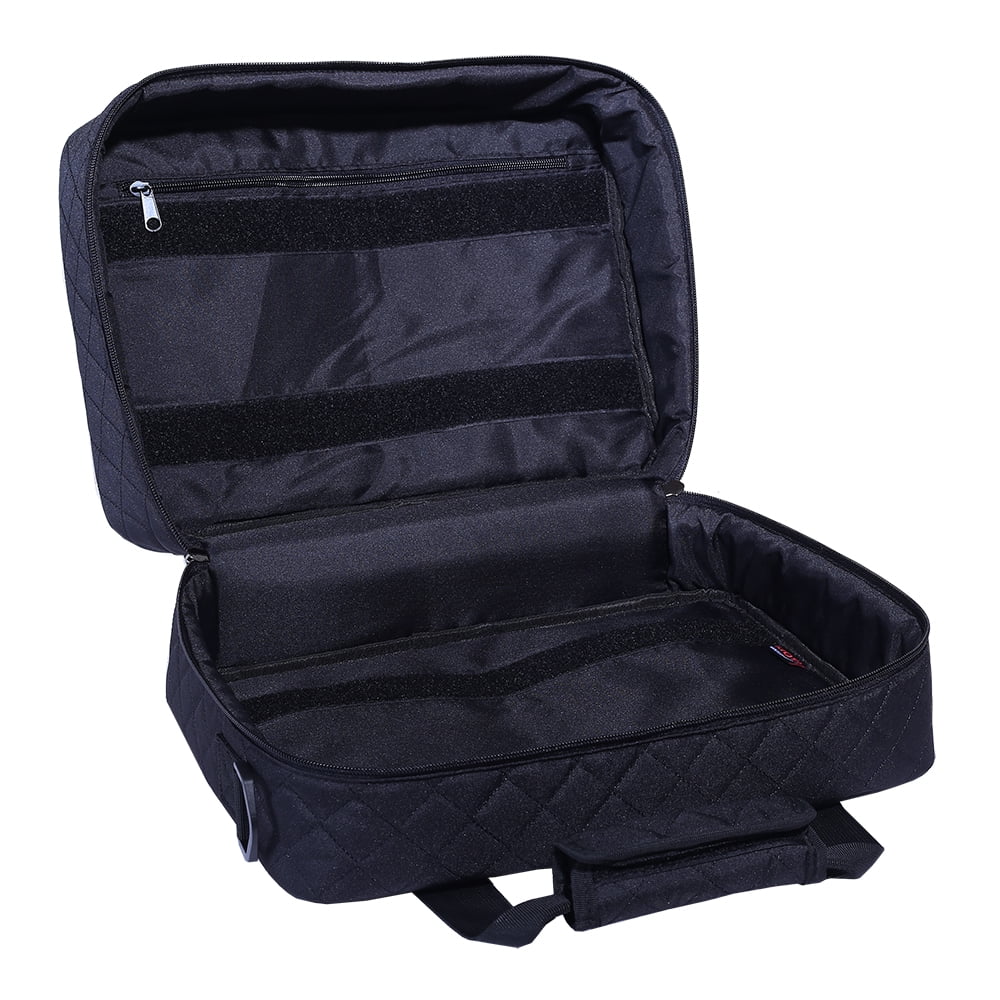 Travel Makeup Bag- Large Cosmetic Bag for Women | Professional Cosmetic Train Case Organizer with Semi-Transparent Compartments for Make Up Tools, Toiletry, Jewelry, Handy Accessories
