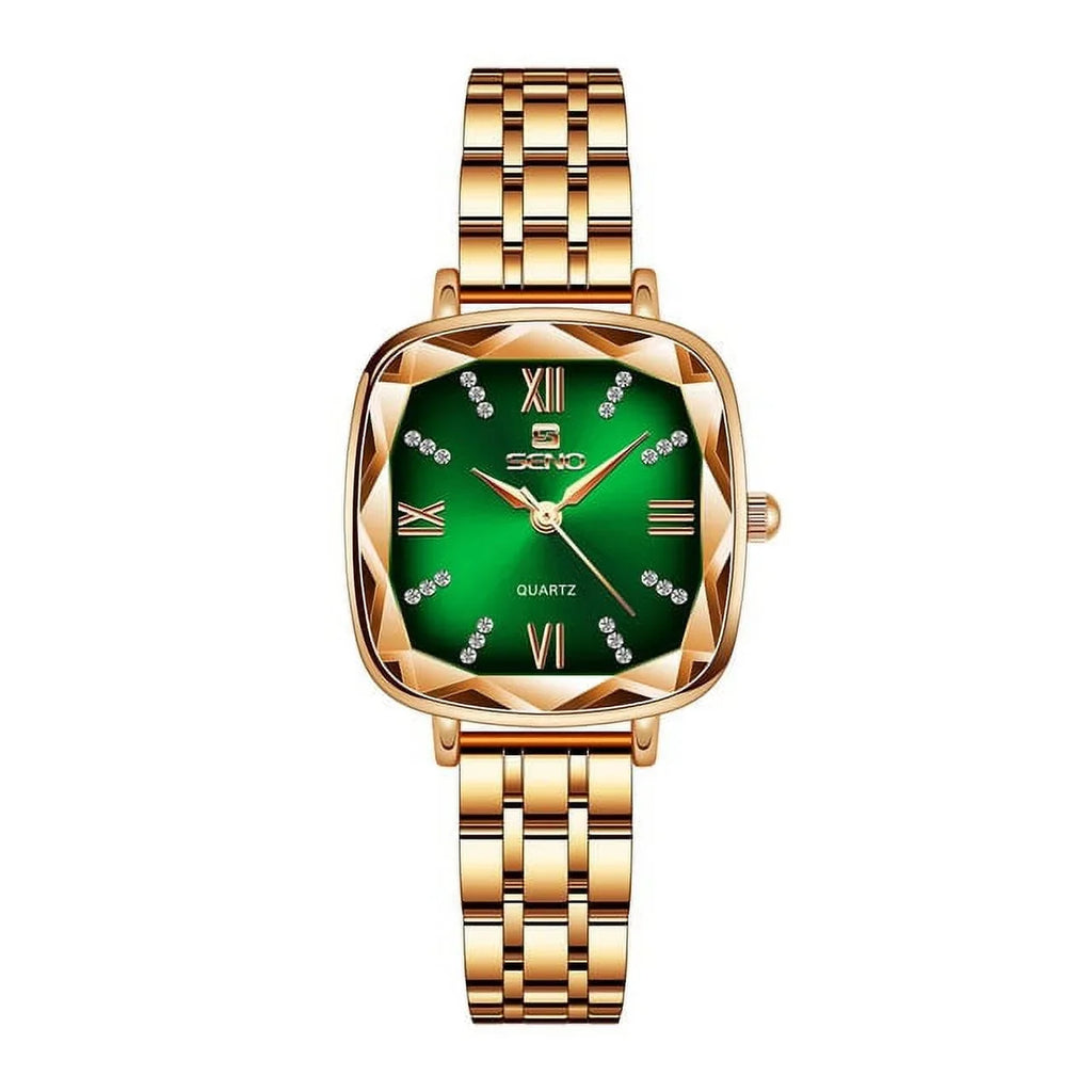 Rose Gold Women Watches 2022 Square Lady Wrist Watch For Female Clock Stainless Steel Women Watch Brand Luxury relogio feminino
