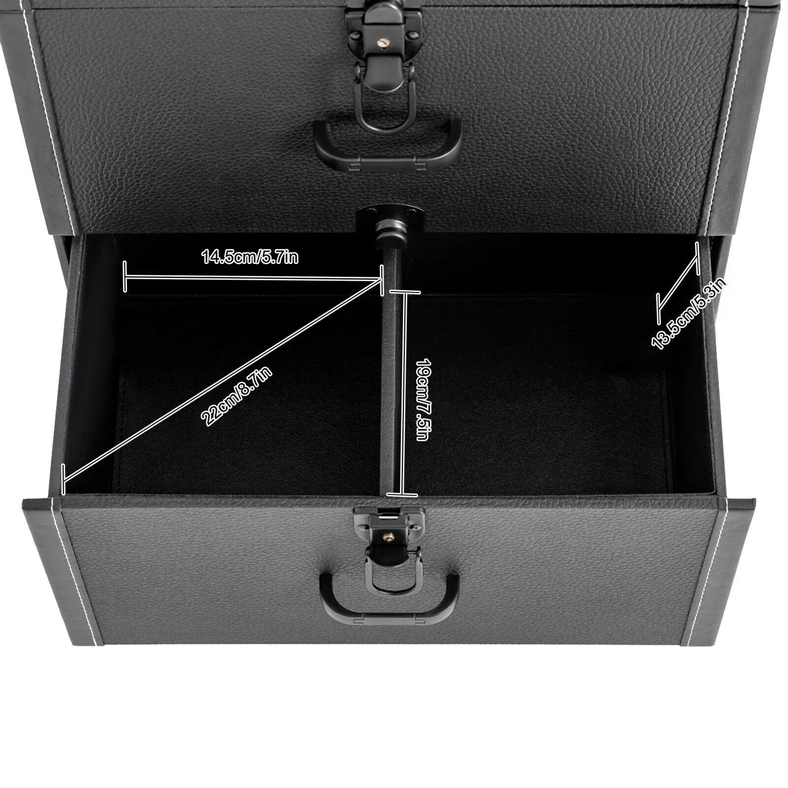 Miumaeov Rolling Makeup Train Case Professional Cosmetic Trolley Storage Luggage Box Nail Polish Organizer