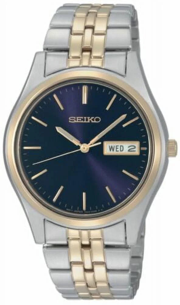 Seiko Sgga54 Men's Dress Two-tone Blue Dial Watch
