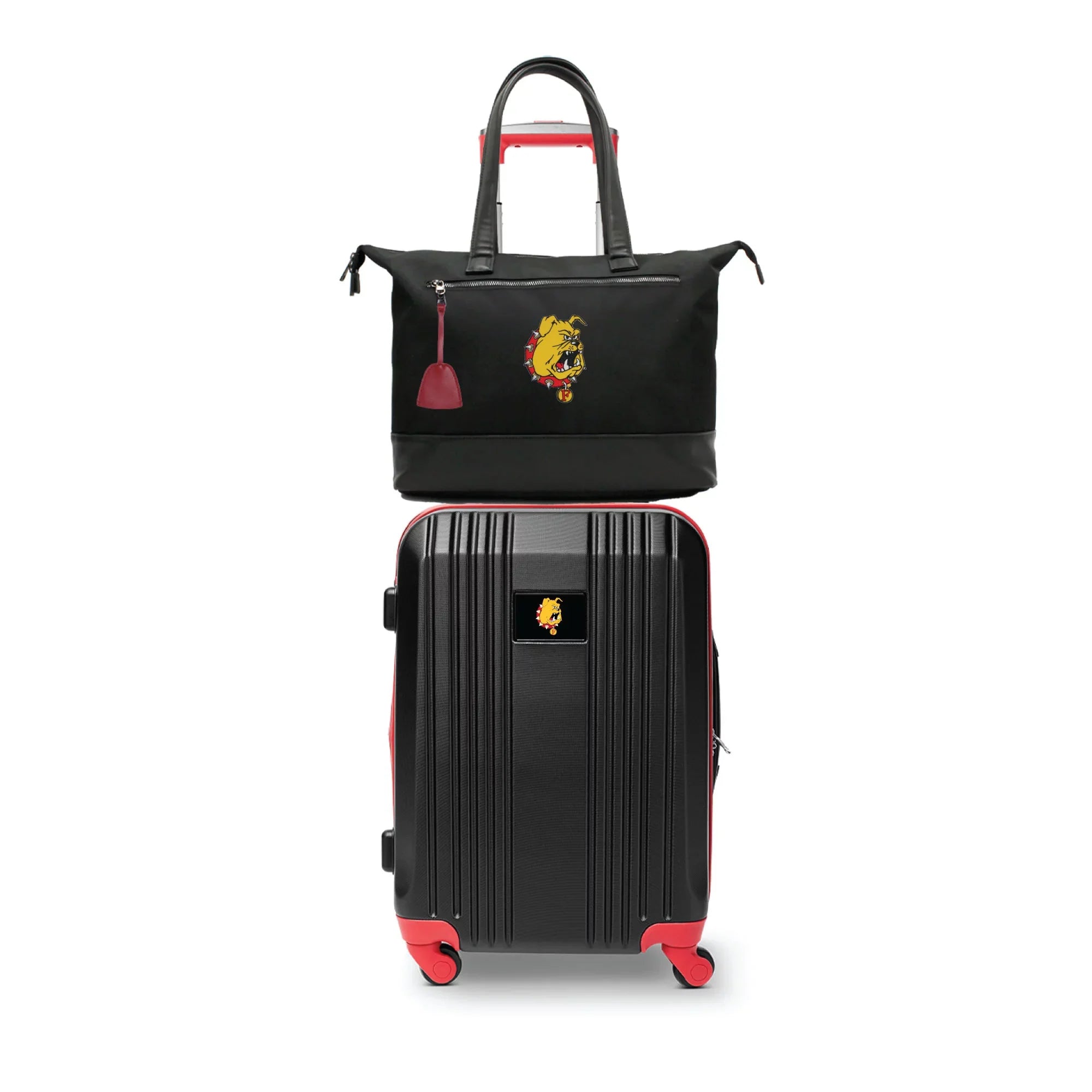 Ferris State Bulldogs Premium Laptop Tote Bag and Luggage Set