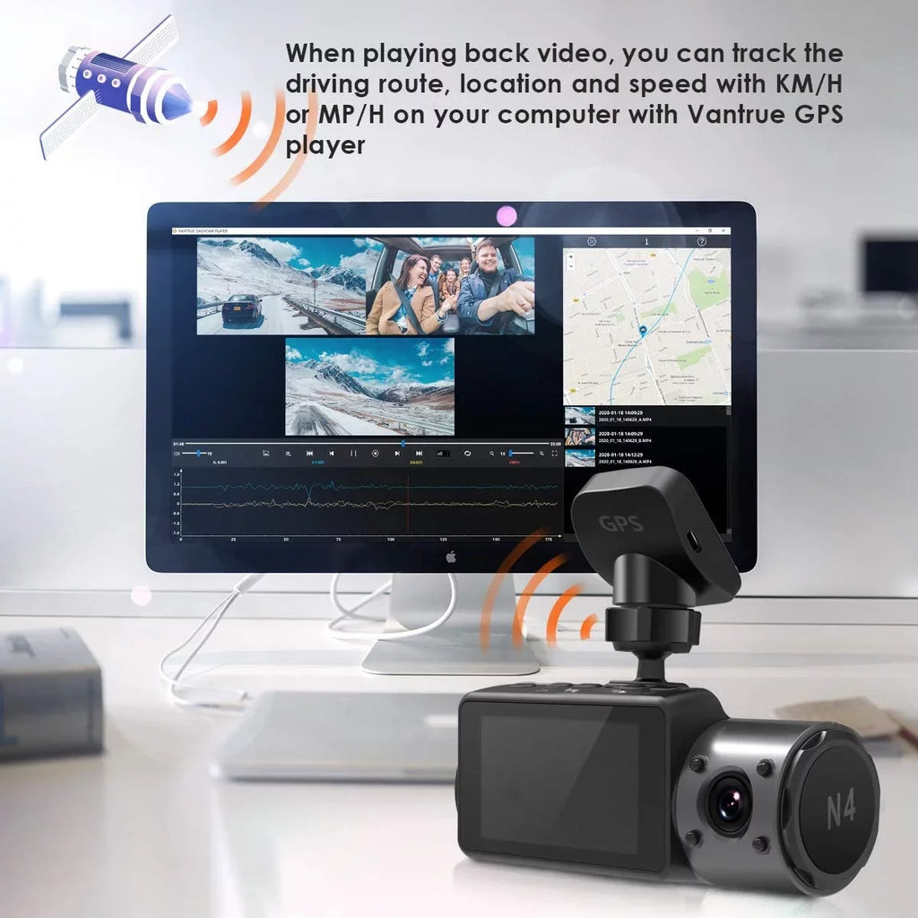 Vantrue , , ,  Pro(2023),  Dash Cam  Receiver Module Type   Port Adhesive Mount for Windows and Mac