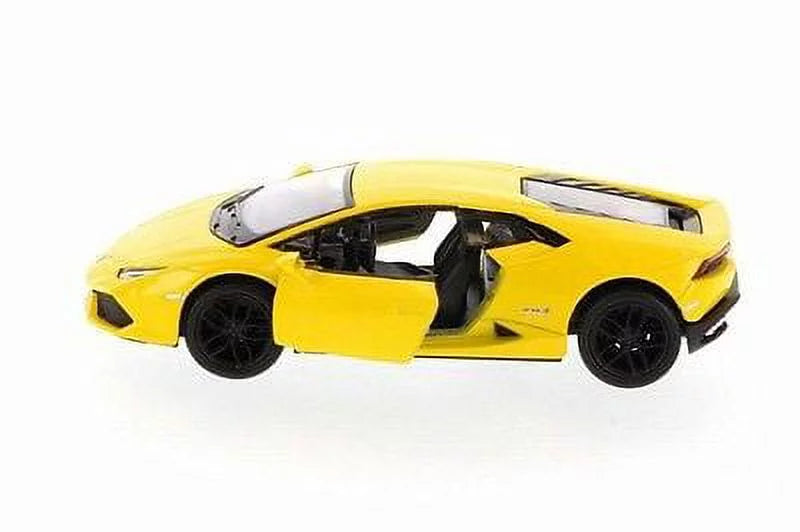 Set of 4: 5" Kinsmart Lamborghini Huracan -4 Diecast Model Toy Car 1:36