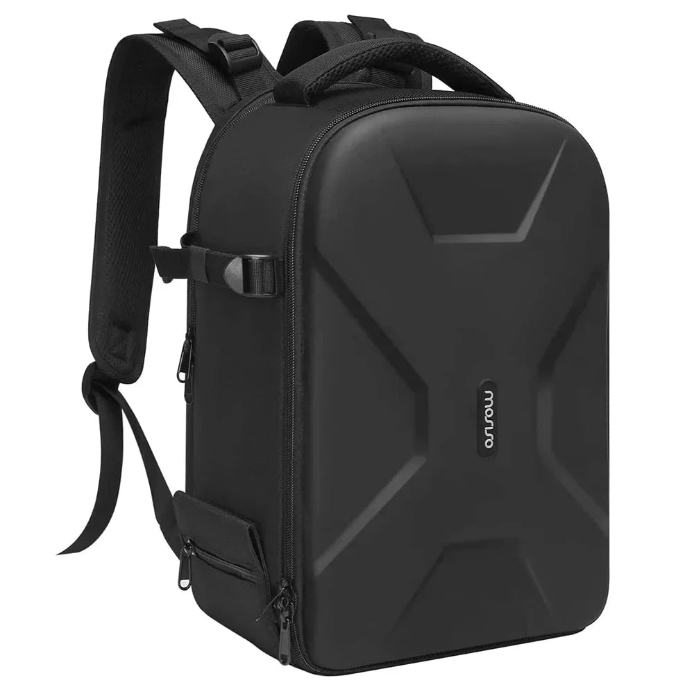 Mosiso Camera Backpack for Canon/Nikon/Sony/ Mavic Drone, //Mirrorless Photography Camera Bag Waterproof Hardshell Protective Case with Tripod Holder&Laptop Compartment, Black