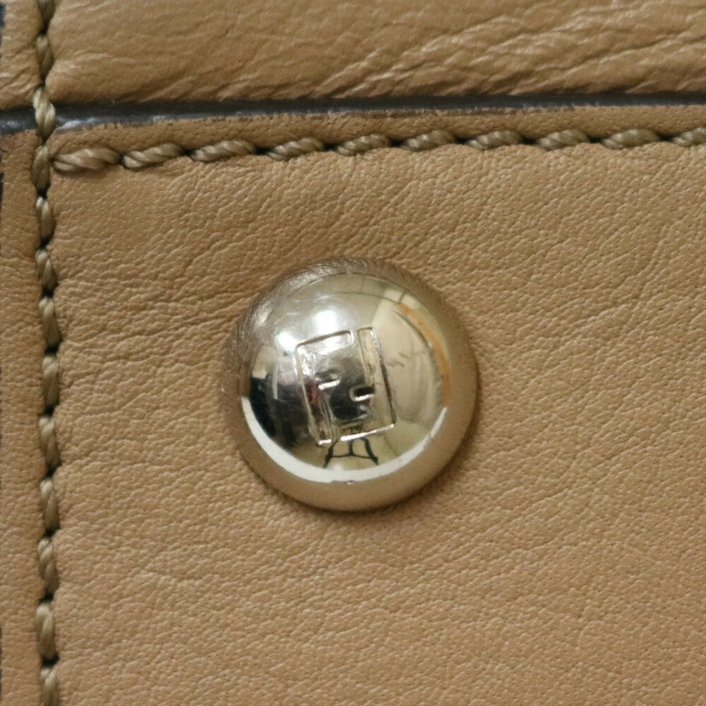 Pre-Owned  Shoulder Bag Trois Heors Beige Women's Leather (Good)