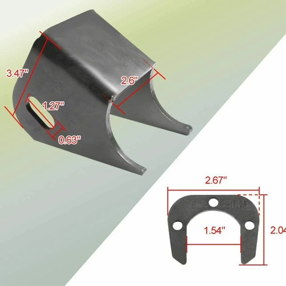 2x Front Lower Control Arm Brackets Axle Side Mount Bracket For Jeep