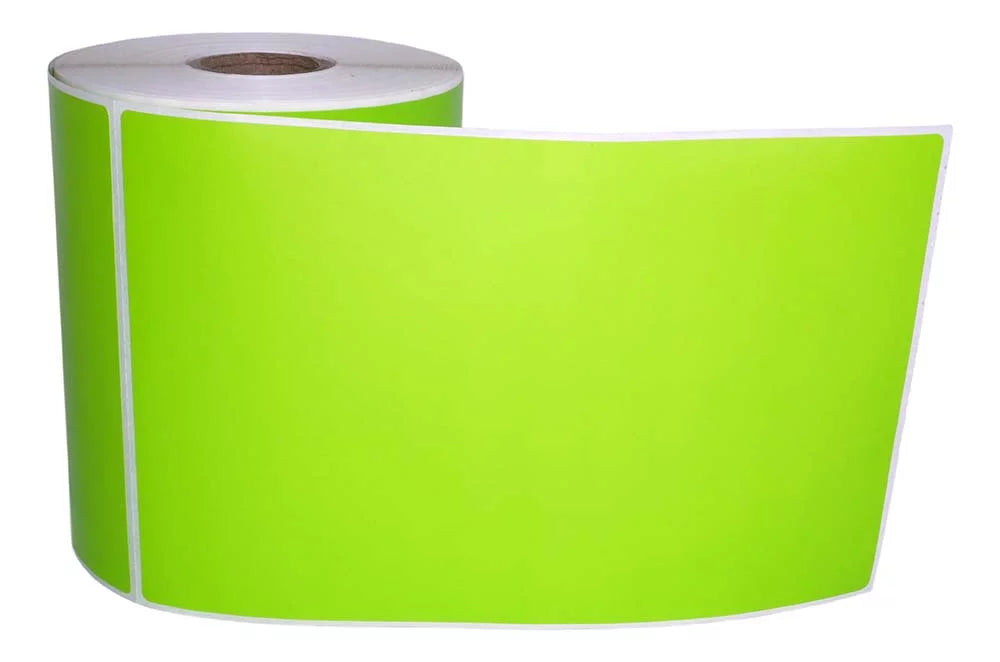 6 Rolls 4"x6"  Color Direct Thermal Shipping Label Compatible with Zebra Eltron Printers