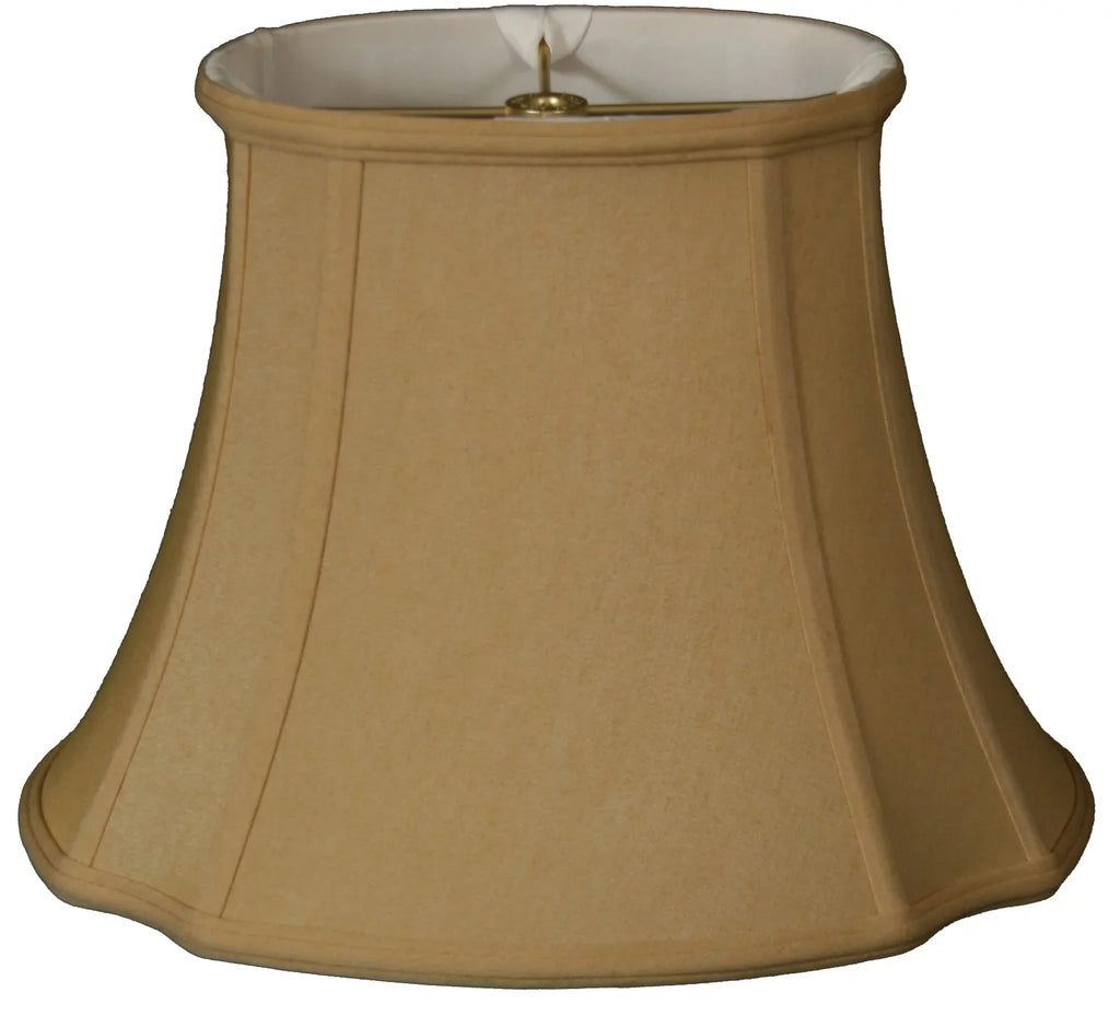 Royal Designs 19" Oval Inverted Corner Lamp Shade Antique Gold
