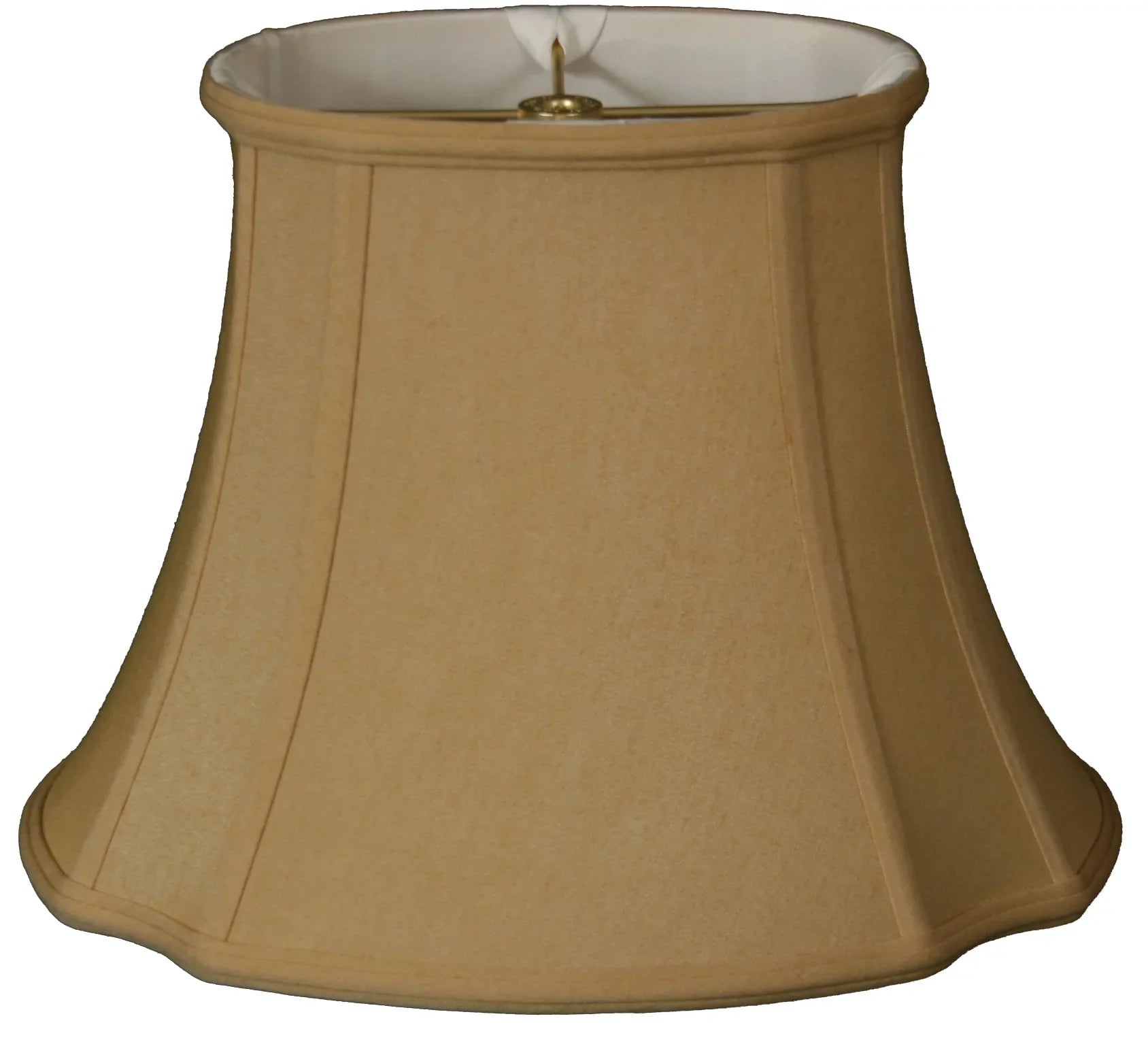 Royal Designs 19" Oval Inverted Corner Lamp Shade Antique Gold