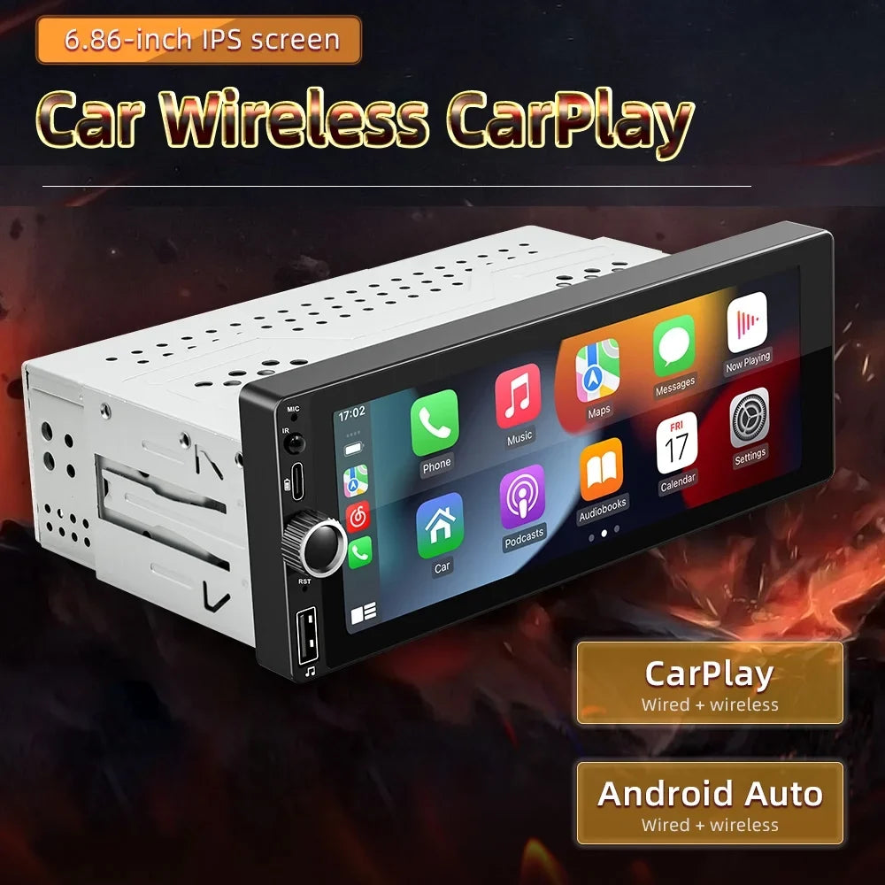 Anself Car  Navigator with Android Auto Support and Rear Camera Stay Connected and Safe on Road