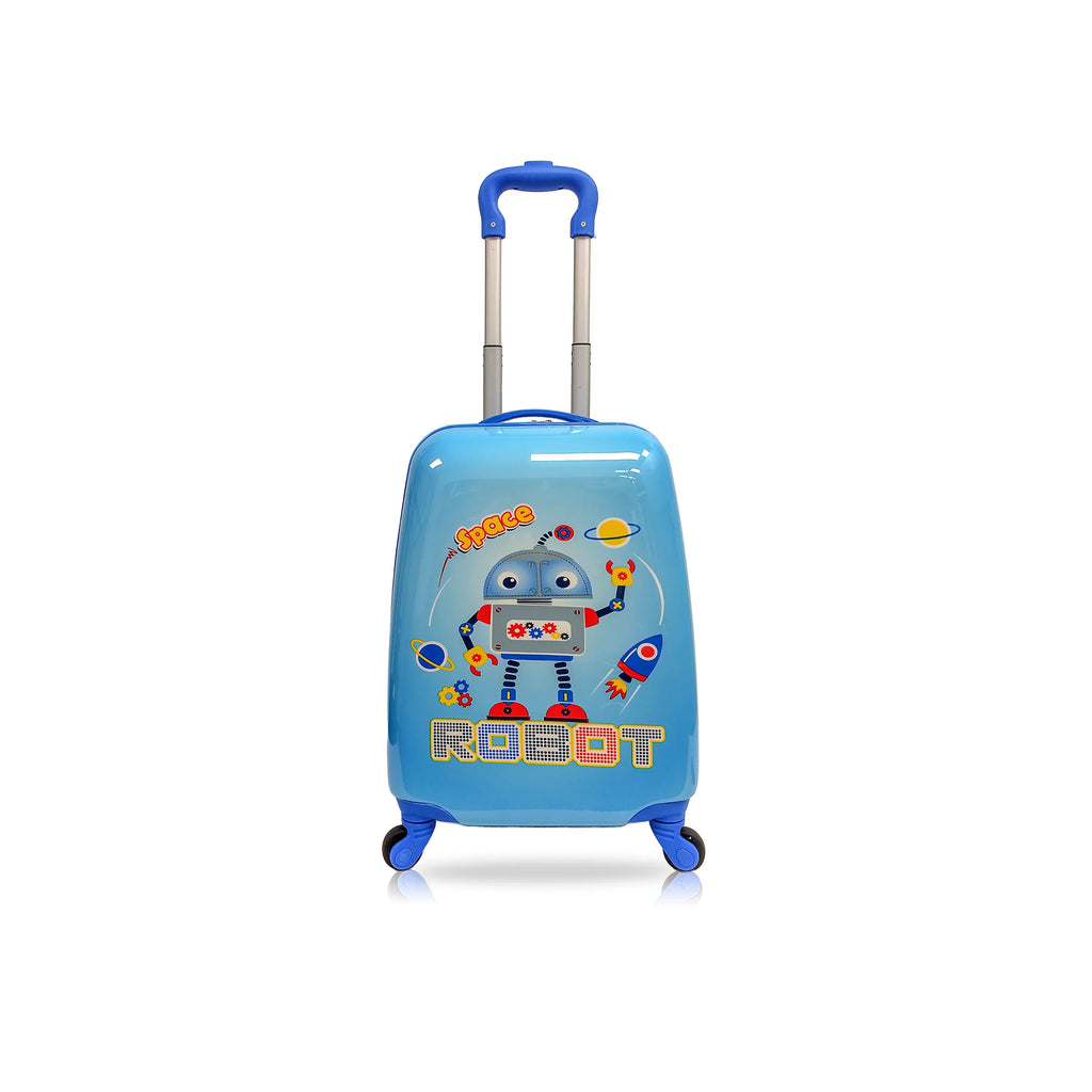 Tucci - Hardside Kids 18" Suitcase for Kids-Cute Lightweight Kids Luggage with Wheels