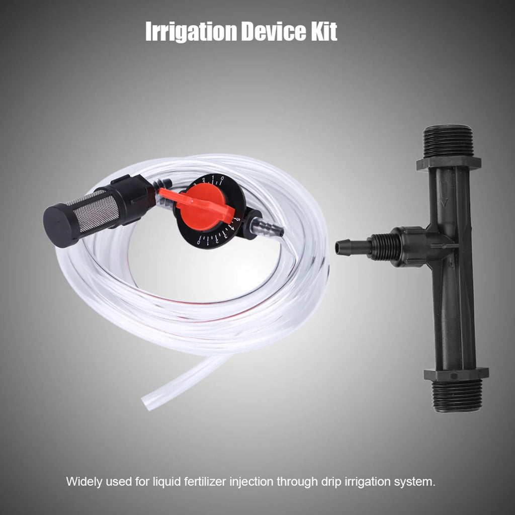Irrigation Device - Garden Irrigation Device with Fertilizer Injector Hose Filter Switch
