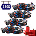 Aptoco 4Pcs Boat Bungee Dock Lines Dock Rope Mooring Line Boat Accessories Docking Ropes for Boats Kayak, Jet Ski, Pontoon, Christmas Gifts