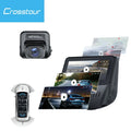 Crosstour Dash Cam,1080P Front and Rear 3”Car Security Camera,External  Supported,Sony Sensor,128GB Max,Black