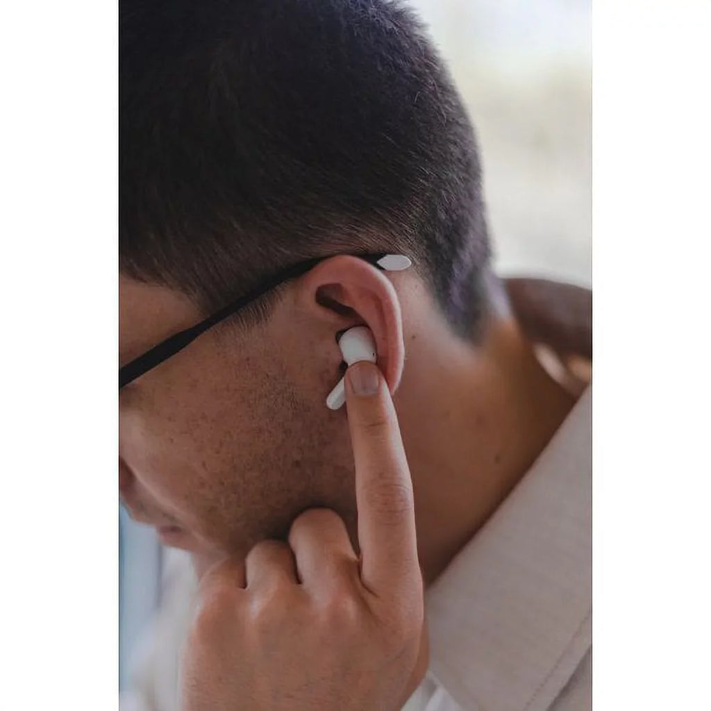 Restored  -. Tone Free - Bluetooth Wireless Stereo Earbuds /UVnano, White (Refurbished)