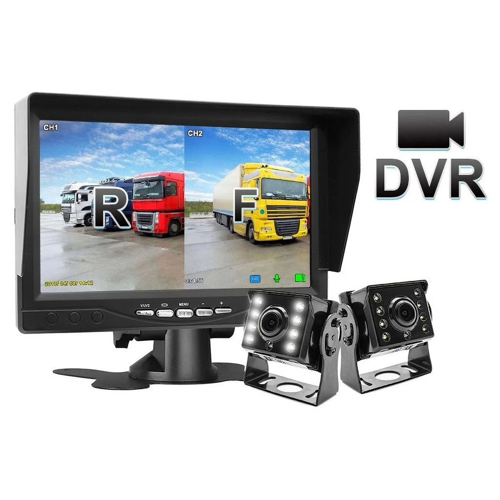 Heavy Duty Backup Camera 7" Monitor Rear View Reverse Kit for Truck Caravan Bus