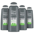 Dove Men + Care 2-In-1 Anti-Dandruff Shampoo And Conditioner Oil Balance 4 Count For Oily Hair Care With Hydrolock Complex 20.4 Oz
