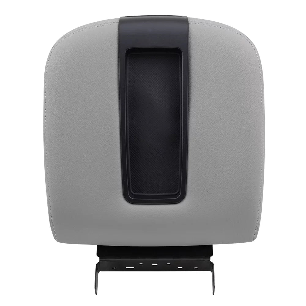 Brock Replacement Gray Center Console Armrest Lid Cover Compatible with 2007-2013 Silverado Sierra Tahoe Escalade Pickup Truck with Full Center Console