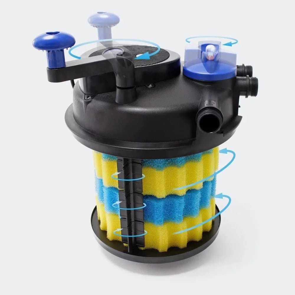'-2500 Bio Pressure Pond Filter with 13w Clarifier, Up to 1600 gallons