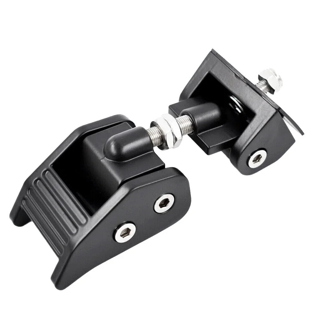 Onemayship 2 Pack Front Hood Latch Lock Catch for Jeep Wrangler  07-18  Secure Vehicle Protection-Black