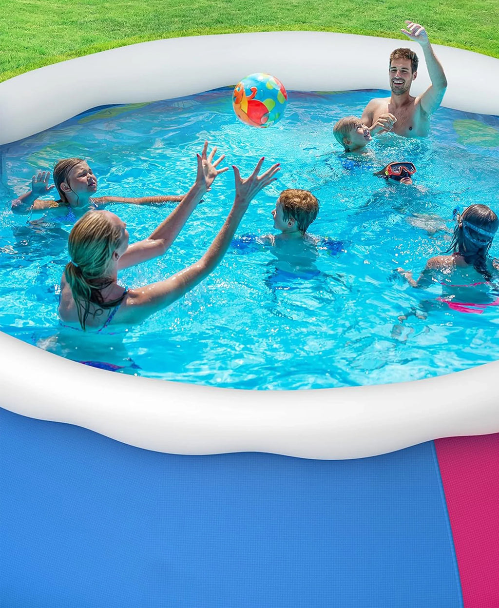 Inolait Inflatable Swimming Pool  Above Ground for Kids Family Water Sport 15' x 36"