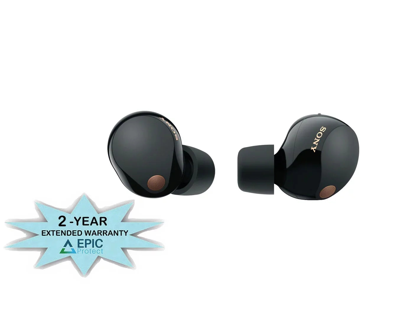 Sony -1000XM5- Wireless Noise Canceling High-Res Earbuds with an Additional 2 Year Coverage by Epic Protect (2023)