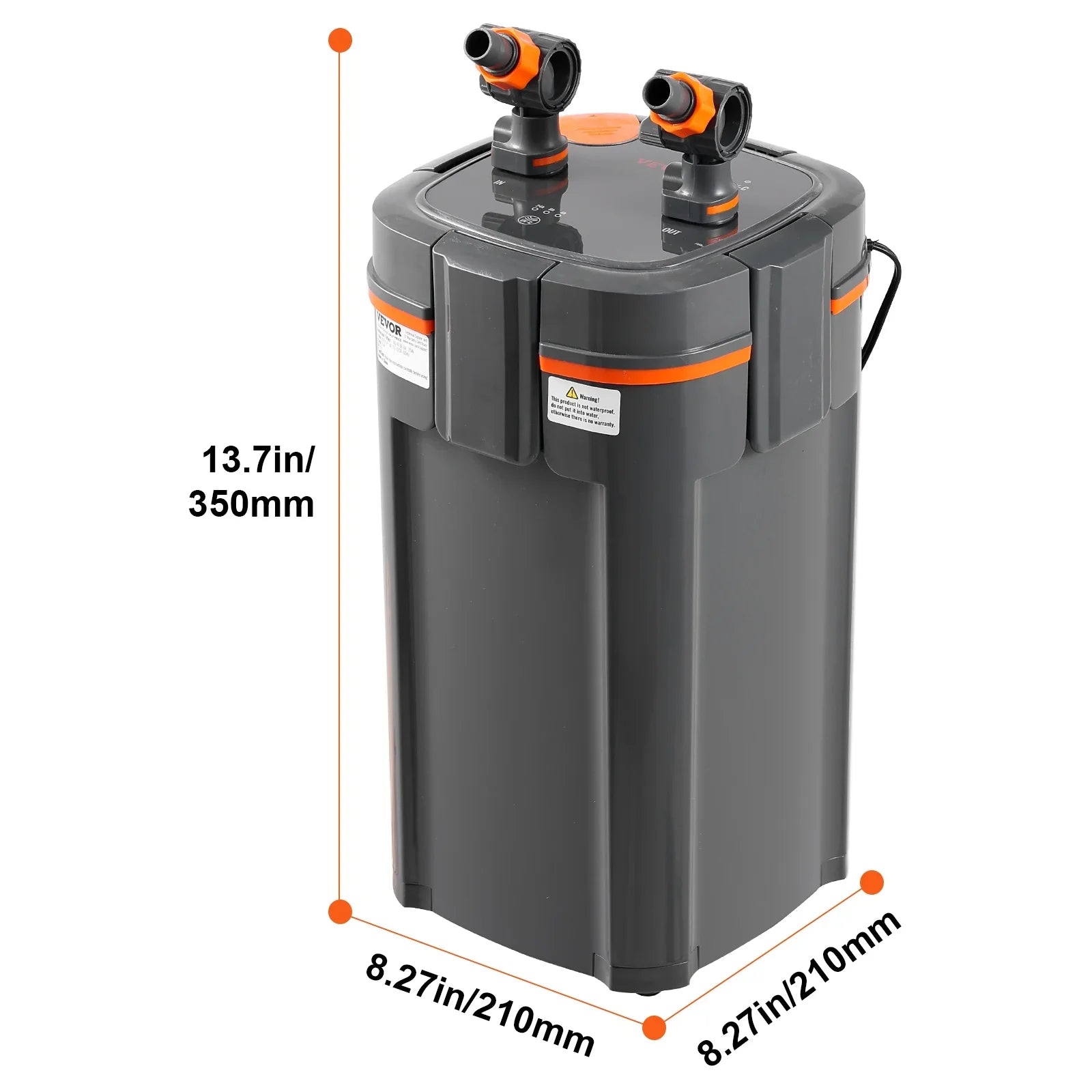 10w  Lamp 55 Gallon Aquarium Canister Filter Fish Tank Quiet