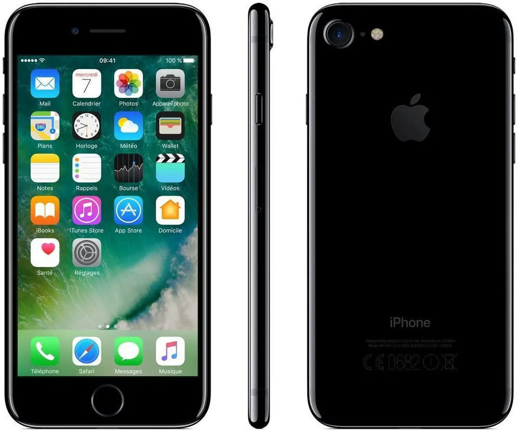 Pre-Owned Apple iPhone 7- Carrier Unlocked 256GB Jet Black (Fair)