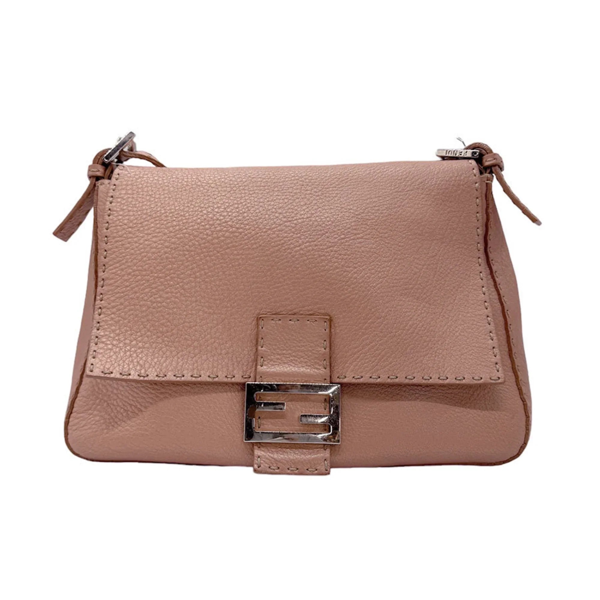 Pre-Owned  Shoulder Bag Selleria Leather Metallic Pink Women's 2381-8BR102--039 z0591 (Good)