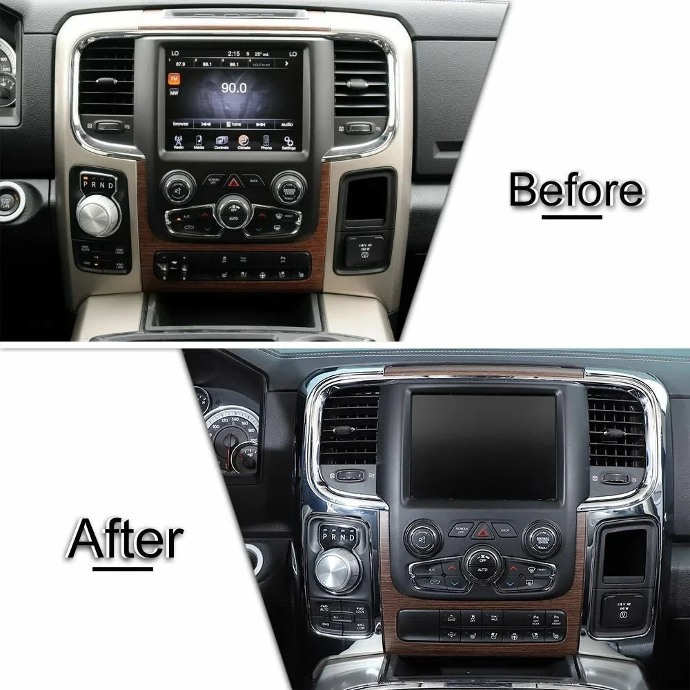 Teledu Chrome Center Console Navigation Side Panel Cover Trim