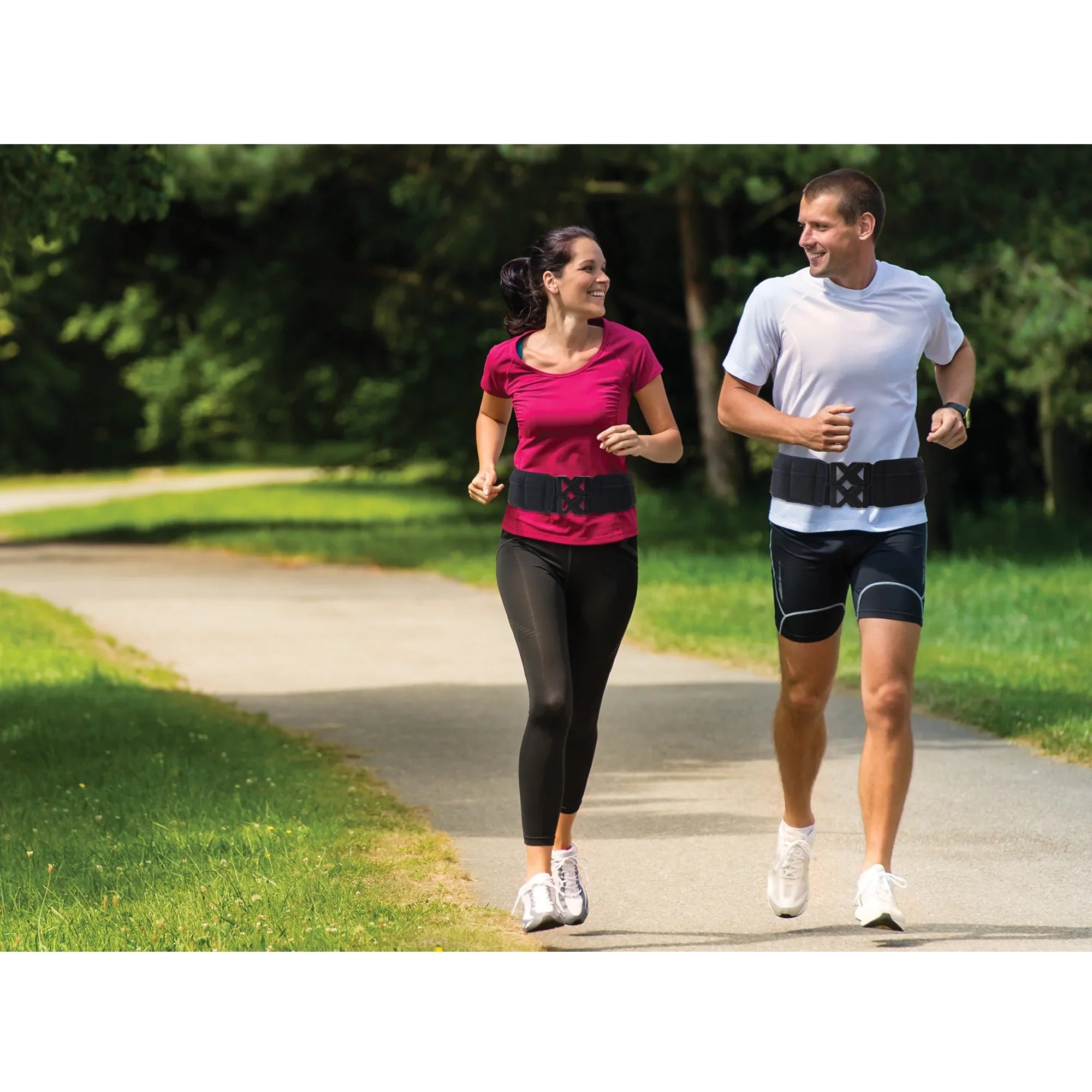 Power Wearhouse 'Voted Most Comfortable' Power Fitness Unisex Weighted Belt, 5lbs variable weight with New! Cooling Technology.