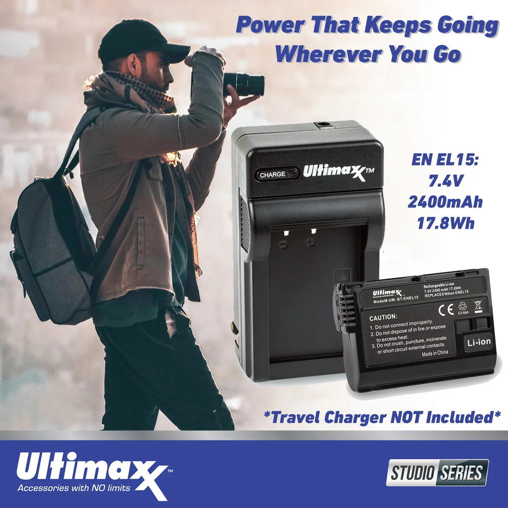 Nikon   Camera (Body Only) with - Multi Battery Power Pack + SanDisk 64GB Extreme  Memory Card, Extended Life Replacement Battery & More (18pc Bundle)